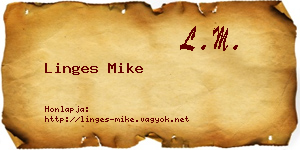 Linges Mike névjegykártya